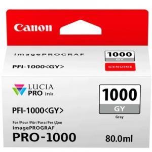 Canon PFI-1000GY (0552C001), Pilka kasetė rašaliniams spausdintuvams, 1465 psl.
