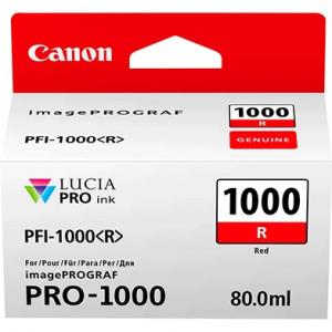 Canon PFI-1000R (0554C001), Raudona kasetė rašaliniams spausdintuvams, 3165 psl.