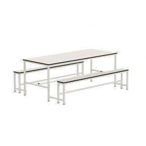 Stalas su suolais GRAU Duo, 150x80 (T2-T5-T6), baltos sp.