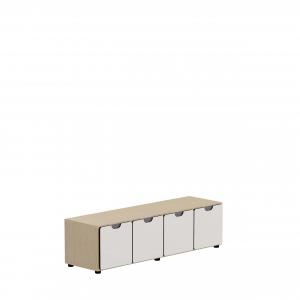 Blokas GRAU Agora One, 40x145x42, baltos sp., su durelėmis