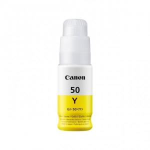 Canon GI-50 Y (3405C001), Geltona kasetė rašaliniams spausdintuvams, 7700 psl.