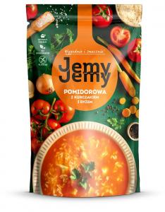 Sriuba JEMY JEMY, pomidorų, su vištiena ir ryžiais, 450 g