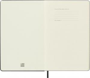 *Kalendorius - užrašų knygutė Moleskine 18mėn, 2022/23, 13x21cm, savaitė, kietu viršeliu, juodos spalvos