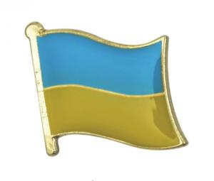 Ženkliukas Ukrainos vėliava, 19 x 16 mm