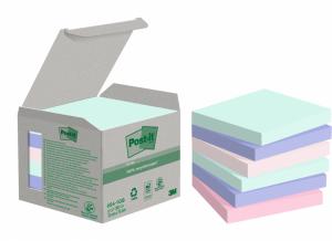 Lipnūs lapeliai 3M Post-it® Recycling Assorted 76mmx76mm 6vnt. po 100 lapelių
