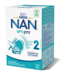 Pradinio maitinimo pieno mišinys NAN OPTIPRO 2, vaikams nuo 6 mėnesių amžiaus, 650 g