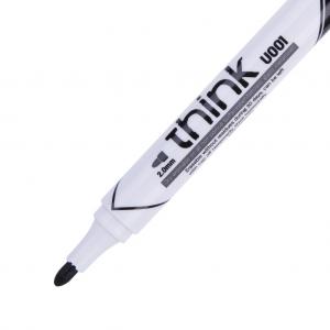 Žymeklis baltai lentai Deli U00120 juodas, apvalus galiukas 2,0 mm