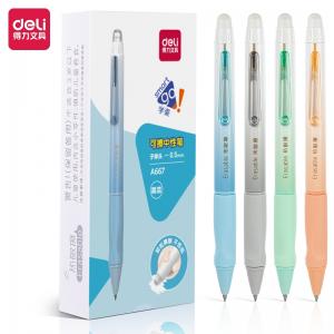 Gelinis rašiklis Deli A667 0.5mm mėlynas, nutrinamas