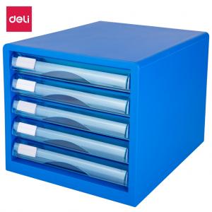 Stalčių komplektas DELI 5 stalčiai, uždari, mėlynos spalvos