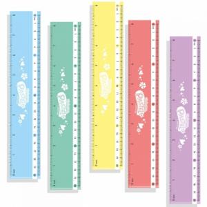 Liniuotė Colorino Pastel 20 cm plastikinė pastelinių spalvų