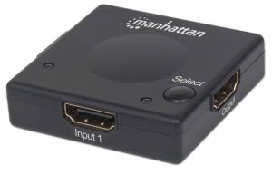 Tinklo šakotuvas MANHATTAN HDMI 1080p 2-Port HDMI Switch black