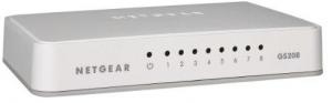 Tinklo komutatorius Netgear 8-Port Gigabit Switch GS208-100PES