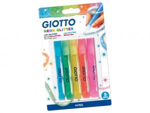 Klijai su blizgučiais GIOTTO 5vnt, blisteryje, 10.5ml, flash