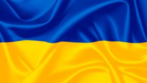 Ukrainos vėliava, 170x100cm, su kišene ir raišteliais