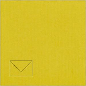 Dekoratyvinis vokas Paper Poetry C7, 110x75mm, 100g, geltonos spalvos, 1vnt