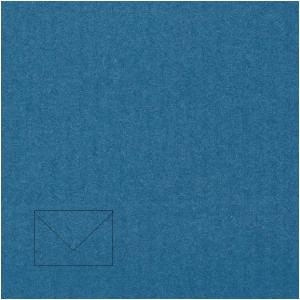 Dekoratyvinis vokas Paper Poetry C7, 110x75mm, 100g, jūros mėlynos spalvos, 1vnt