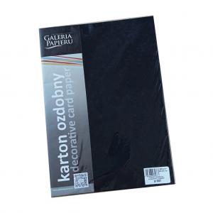 Dekoratyvinis kartonas Argo Florida, A4, 250g, 20 lapų, juodos spalvos