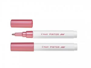 Dekoratyvinis žymeklis Pilot Pintor, 1mm, metalikos rožinės spalvos