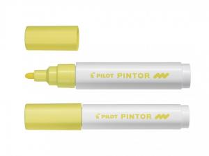 Dekoratyvinis žymeklis Pilot Pintor, 1,4mm, pastelinės geltonos spalvos