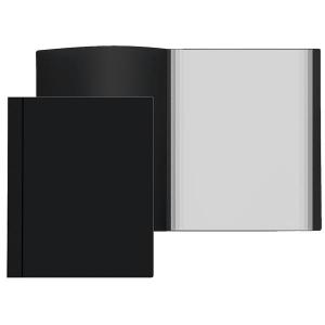 Aplankas dokumentams Attomex Sand, A4, 40 įmaučių, plastikinis, juodos spalvos