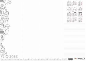 Stalo kalendorius-patiesalas College Desk Pad, A2, 2025 metų
