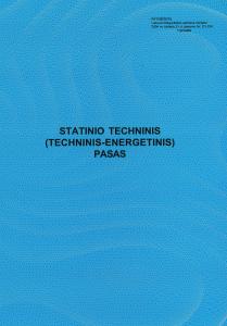 Statinio techninis pasas 1 priedas, A4, 8l.