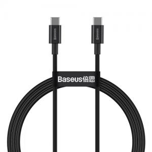 Baseus Superior serijos greitojo įkrovimo duomenų perdavimo kabelis iš USB į C tipo 66W 1 m juodas