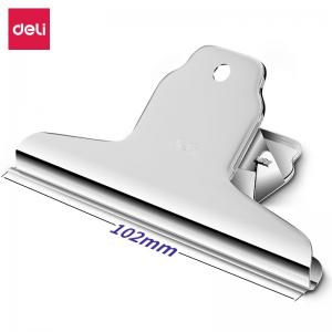 Metalinis spaustukas DELI 102mm, 3vnt/pak