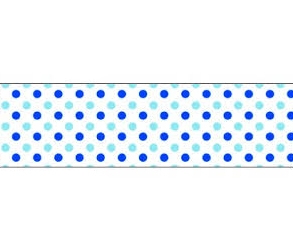 *Washi-Tape Folia 26017 15mmx10m sinised täpid valge peal