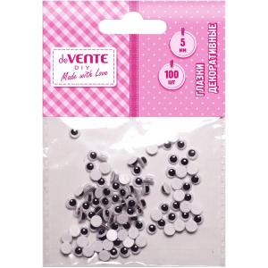 Dekoratyvinės akys deVENTE 6mm, lipnios 100 vnt/pak