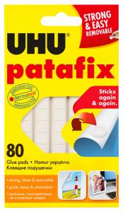 Lipnūs montavimo kvadratėliai UHU balti, 80vnt/50g