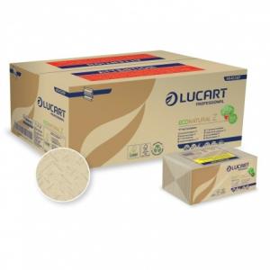 Servetėlės Lucart ECO Natural Z, 2 sluoksniai, rudos spalvos, 220 lapelių