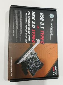 Ecost Prekė po grąžinimo Silverstone išorinė USB3.0–1–C 1 tipo, USB3.0–0–A 2 tipo, vidinė USB3.0–0–2