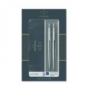 Rinkinys Parker Jotter Steel CT (pieštukas+rašiklis)