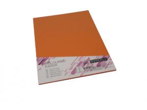 Spalvotas kartonas College A4 20 lapų, 160g/m2, oranžinės spalvos OR43