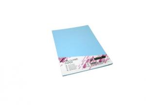 Spalvotas kartonas College A4 20 lapų, 160g/m2,  ledinės mėlynos spalvos, OBL70