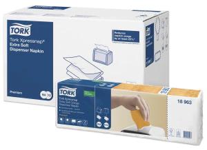 Servetėlės Tork Xpressnap Fit, N14 (15830), 2 sluoksnių, baltos spalvos, 6 pak