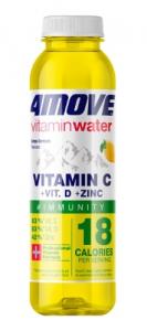 Vitamininis vanduo 4MOVE VITAMIN WATER VITAMIN C +VIT. D+ZINK, 0,556 l PET