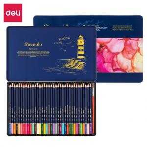 Akvareliniai pieštukai Finenolo EC129 36 spalvų metalinėje dėžutėje