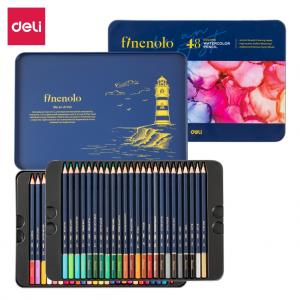 Akvareliniai pieštukai Finenolo EC129 48 spalvų metalinėje dėžutėje