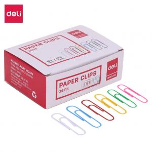 Sąvaržėlės DELI Essential 33mm 100vnt/vnt įvairių spalvų