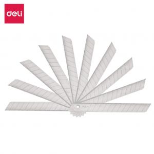 Geležtės kanceliariniam peiliukui DELI 9mm SK5, 10 vnt/pak