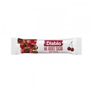 Musli batonėlis su vyšnių skonio jogurtu, DIABLO, be pridėtinio cukraus, 30g
