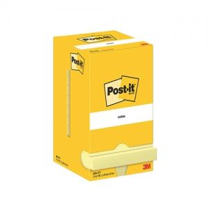 Lapeliai užrašams 3M Post-it 76x76mm 12 vnt./pak., geltonos spalvos
