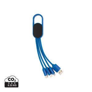 4-in-1 cable with carabiner clip