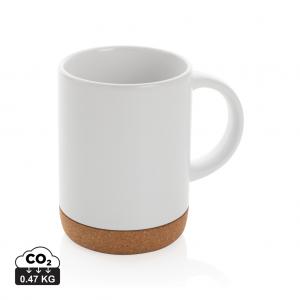 Ceramic mug with cork base 280ml.