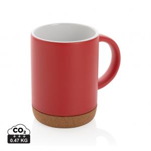 Ceramic mug with cork base