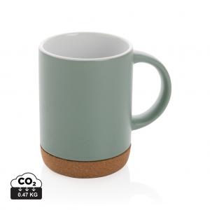 Ceramic mug with cork base 280ml.