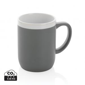 Ceramic mug with white rim 300ml.