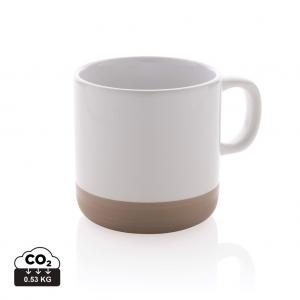 Glazed ceramic mug 360ml.